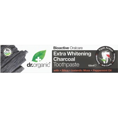 Dr Organic Toothpaste Activated Charcoal 100ml – Wholefood Superstore